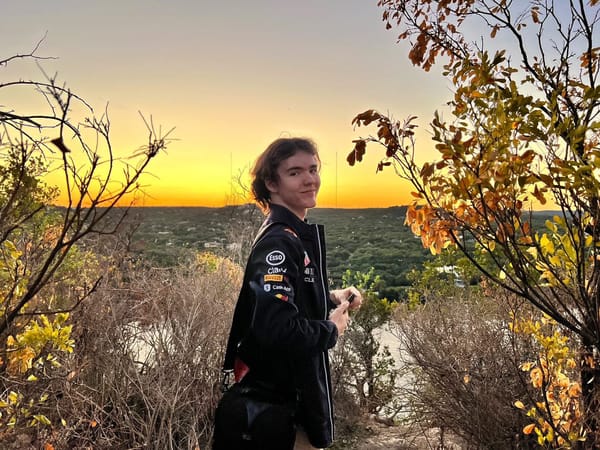 Me in the scenic backdrop of Mt. Bonnell in Austin, Texas